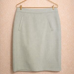 J. Crew Light Gray Pencil Skirt